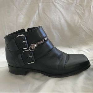 KENZO black moto boot with buckles size 41.5 EU
